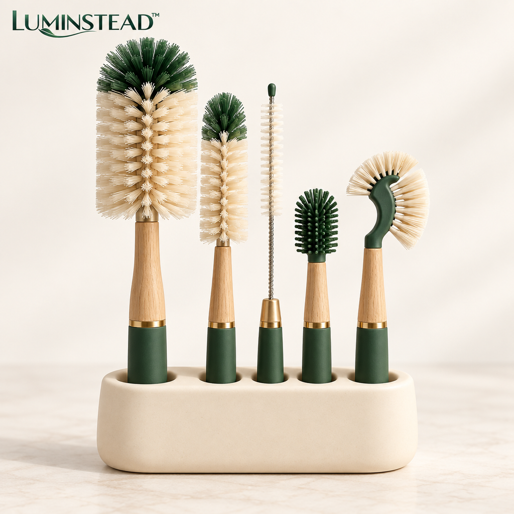 LUMINSTEAD™ Five-Piece Bottle and Detail Brush Set
