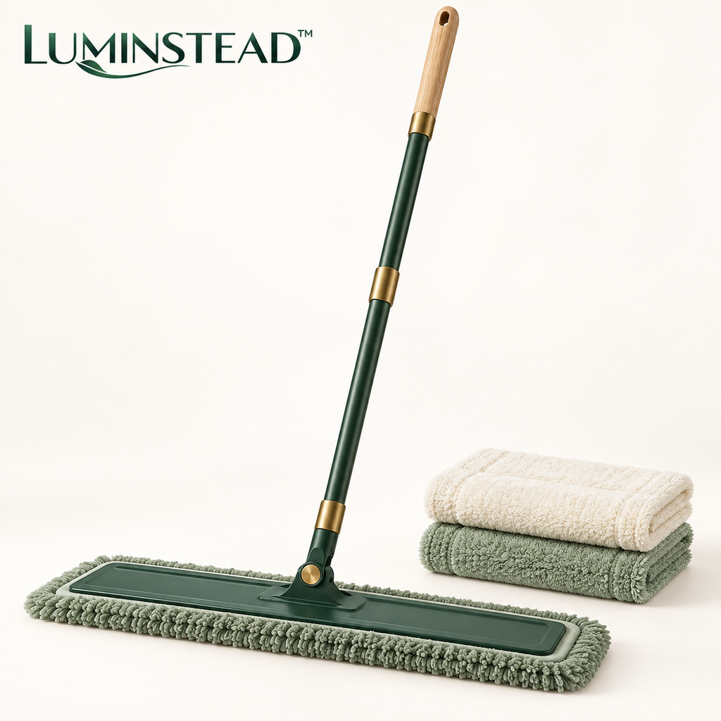 LUMINSTEAD™ Wide Microfiber Dust Mop with Replacement Pads