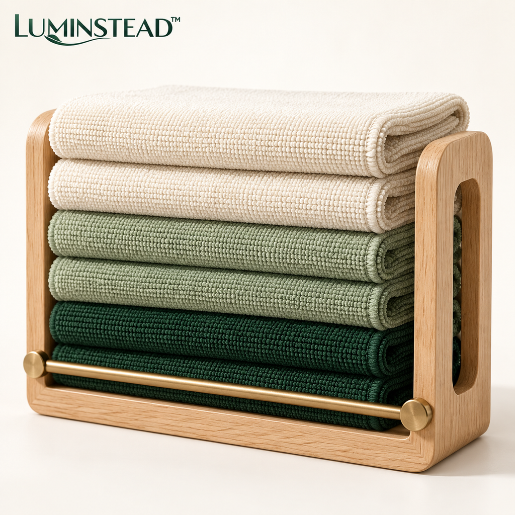 LUMINSTEAD™ Premium Microfiber Cleaning Cloths, Set of 6