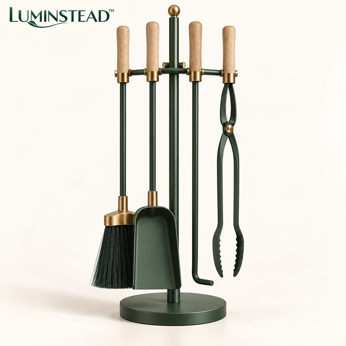 LUMINSTEAD™ Four-Piece Fireplace Cleaning Tool Set