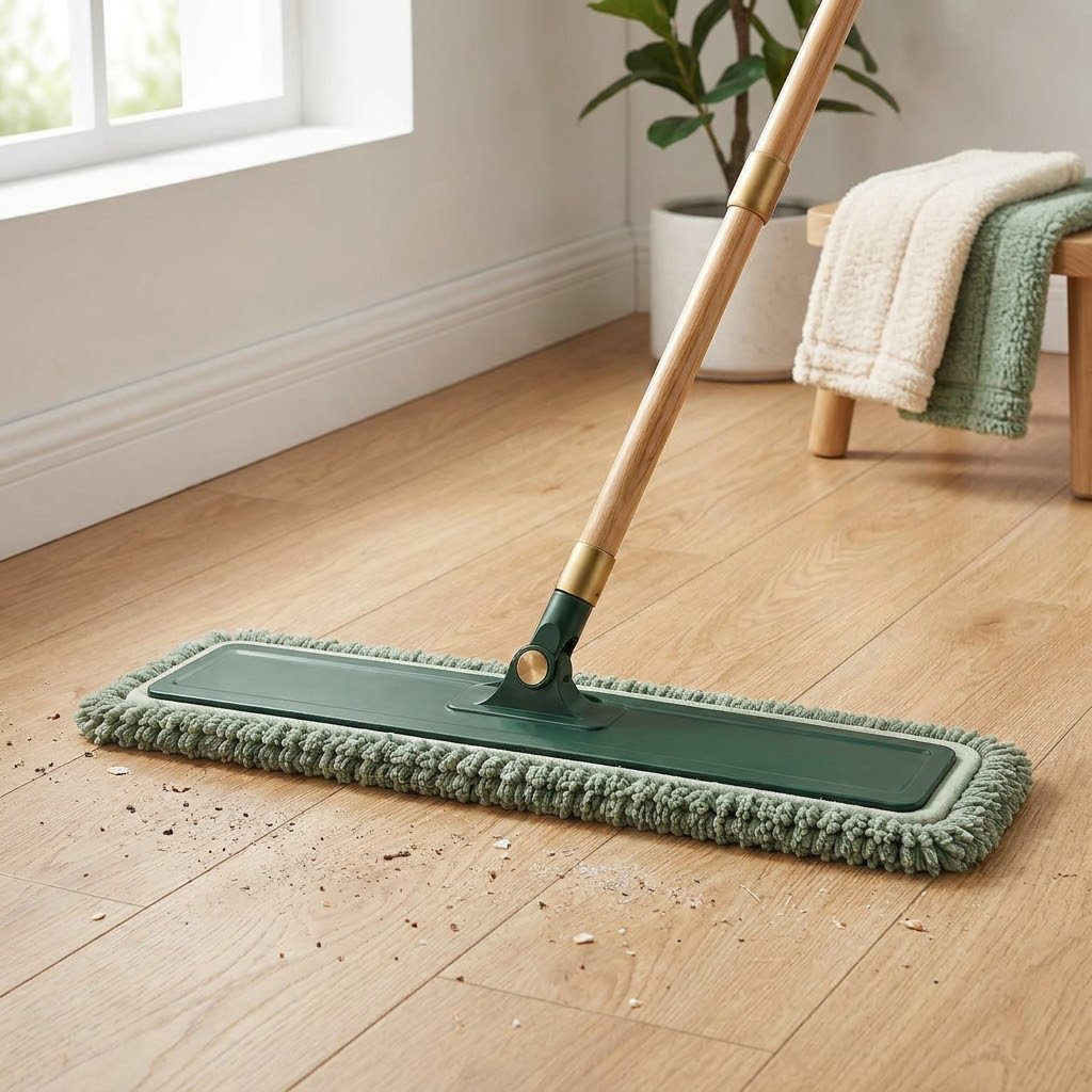 LUMINSTEAD™ Wide Microfiber Dust Mop with Replacement Pads
