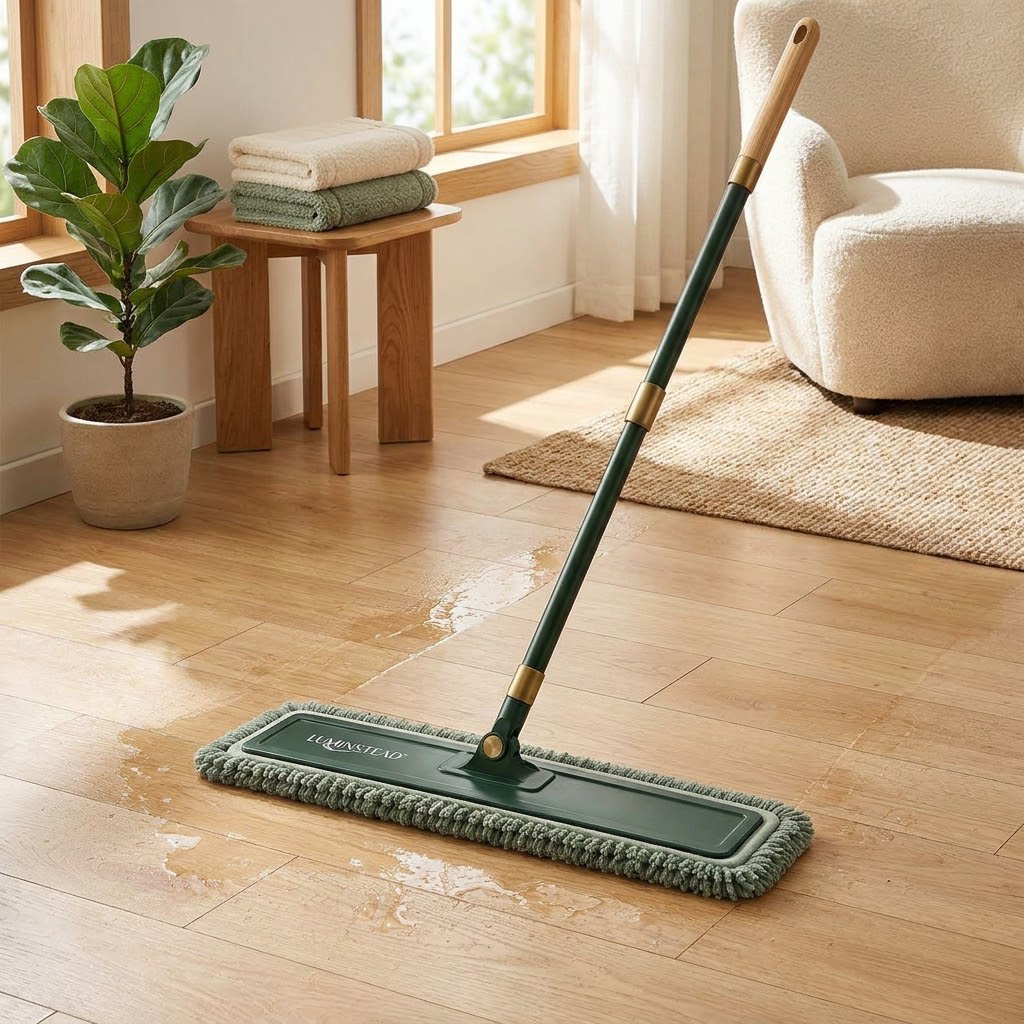 LUMINSTEAD™ Wide Microfiber Dust Mop with Replacement Pads