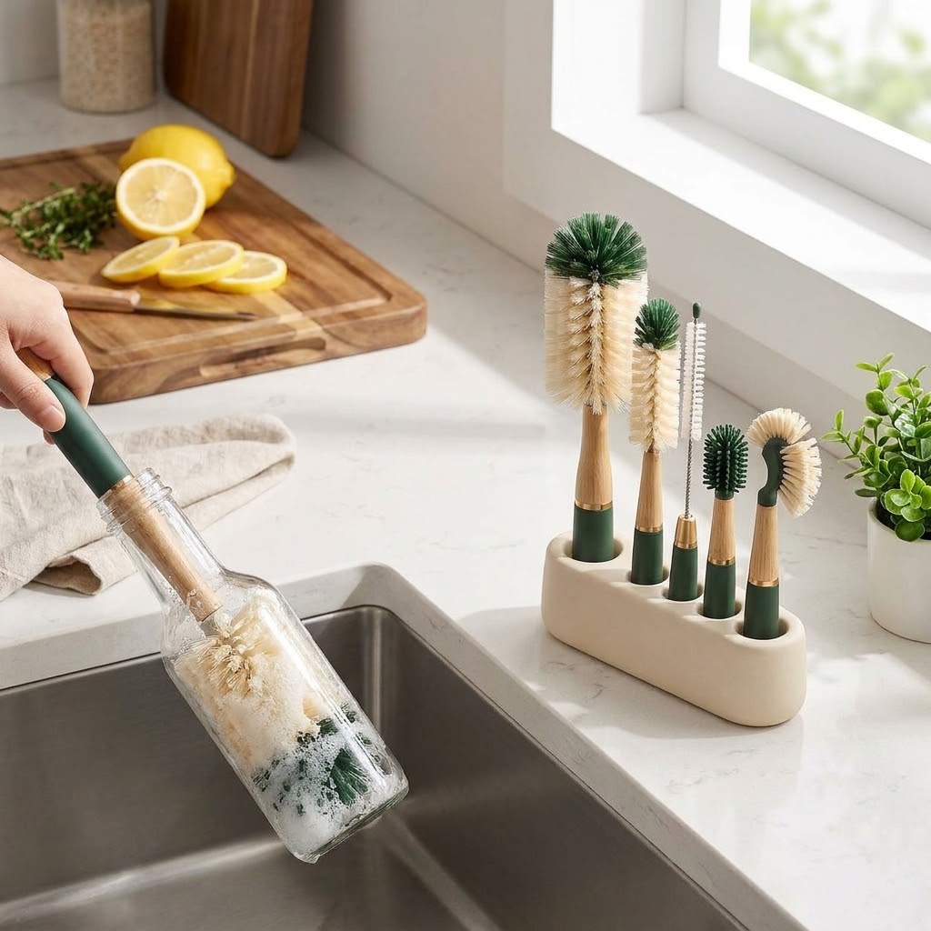 LUMINSTEAD™ Five-Piece Bottle and Detail Brush Set