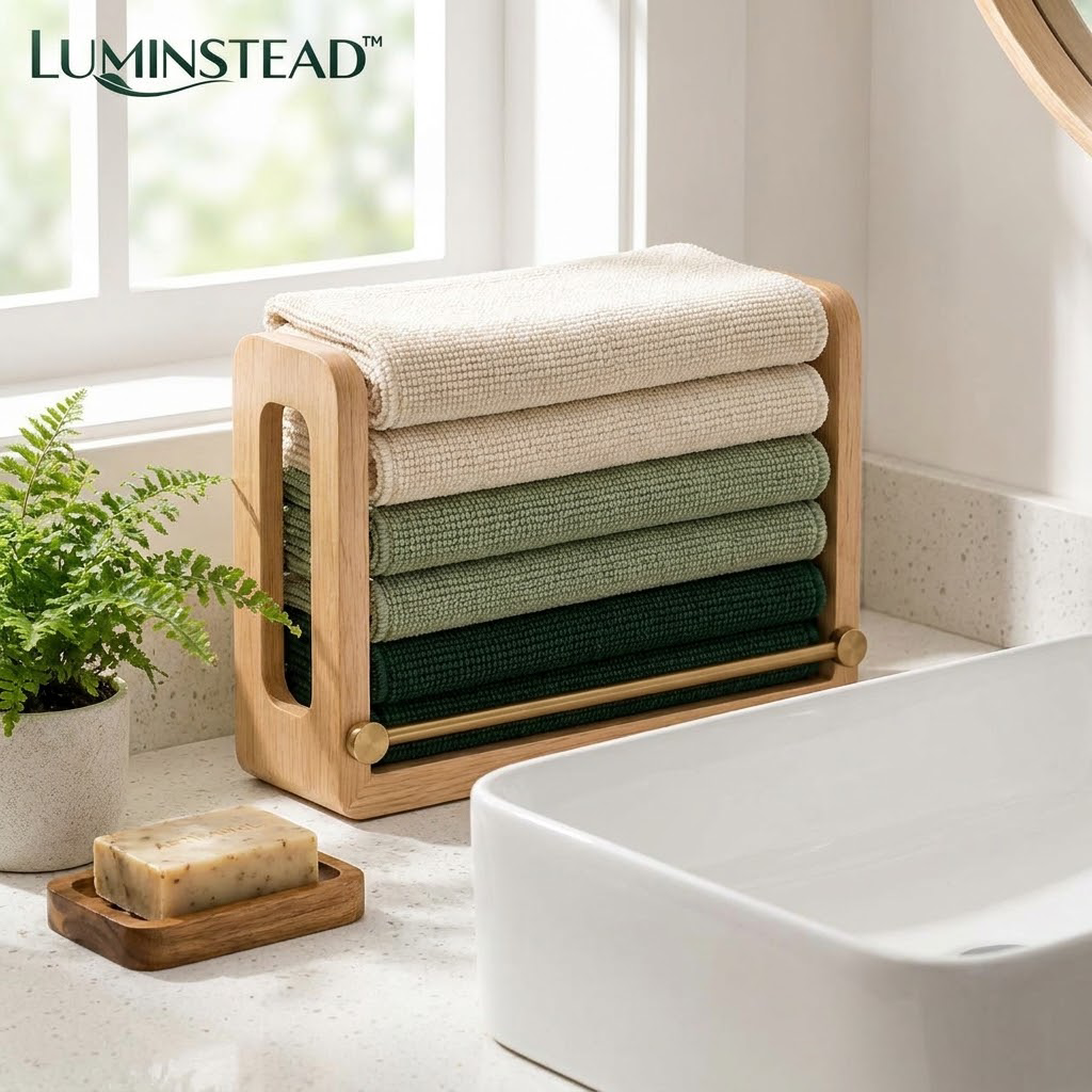 LUMINSTEAD™ Premium Microfiber Cleaning Cloths, Set of 6