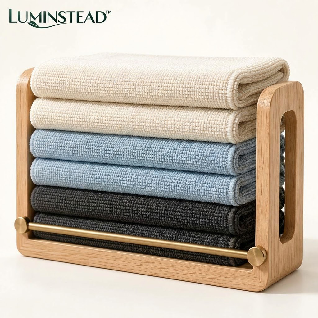 LUMINSTEAD™ Premium Microfiber Cleaning Cloths, Set of 6