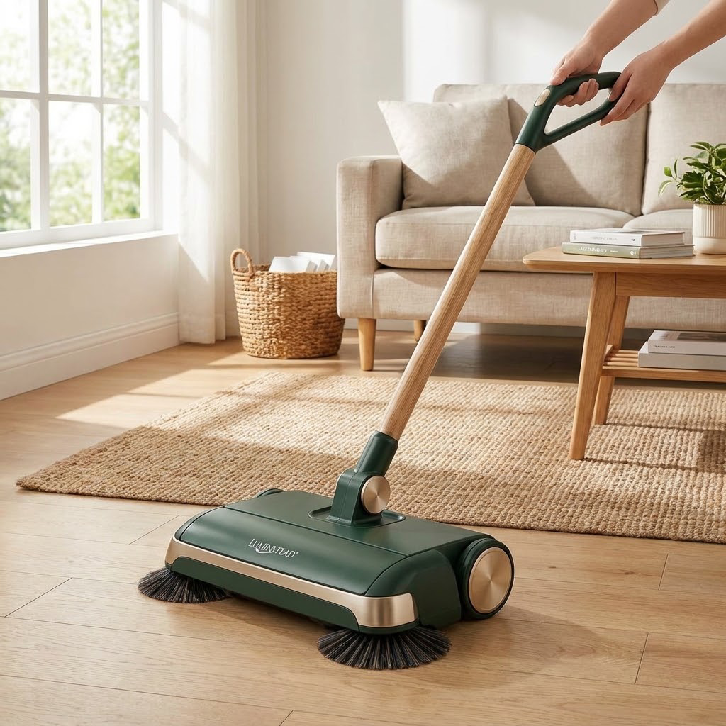 LUMINSTEAD™ Cordless Dual-Brush Floor Sweeper