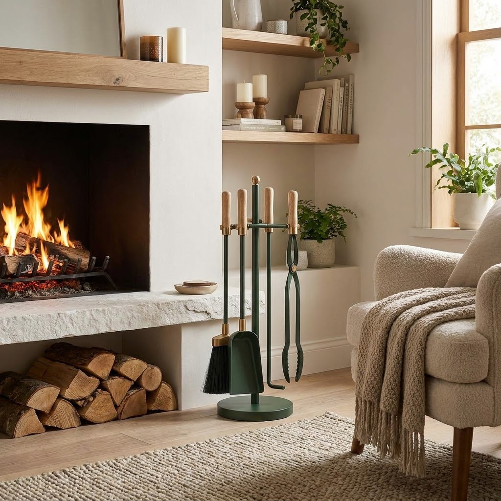 LUMINSTEAD™ Four-Piece Fireplace Cleaning Tool Set