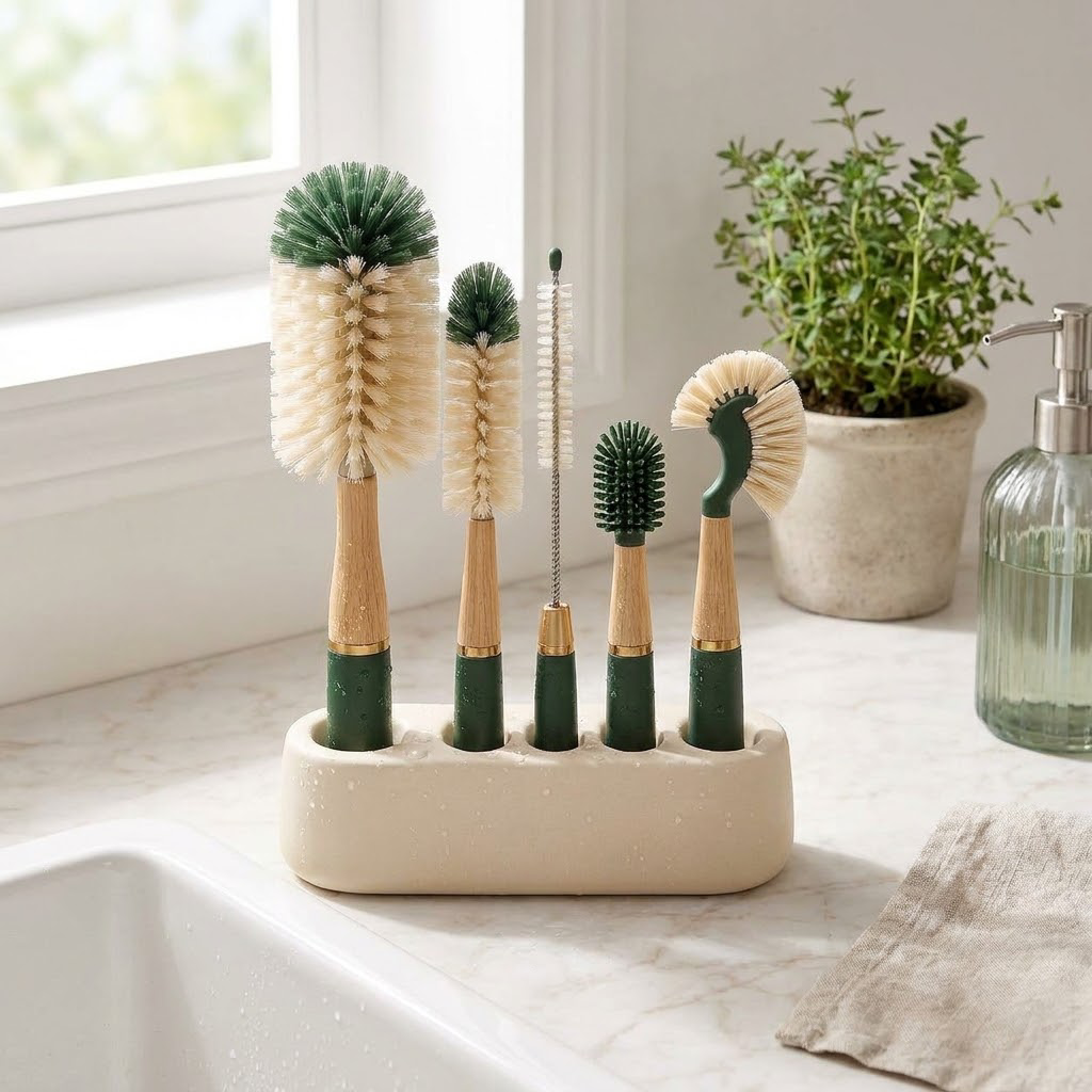 LUMINSTEAD™ Five-Piece Bottle and Detail Brush Set